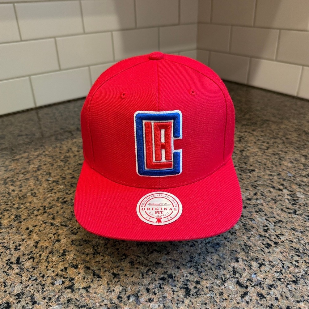 Los Angeles Clippers Mitchell & Ness Hat Ground 2.0 Snapback Red
